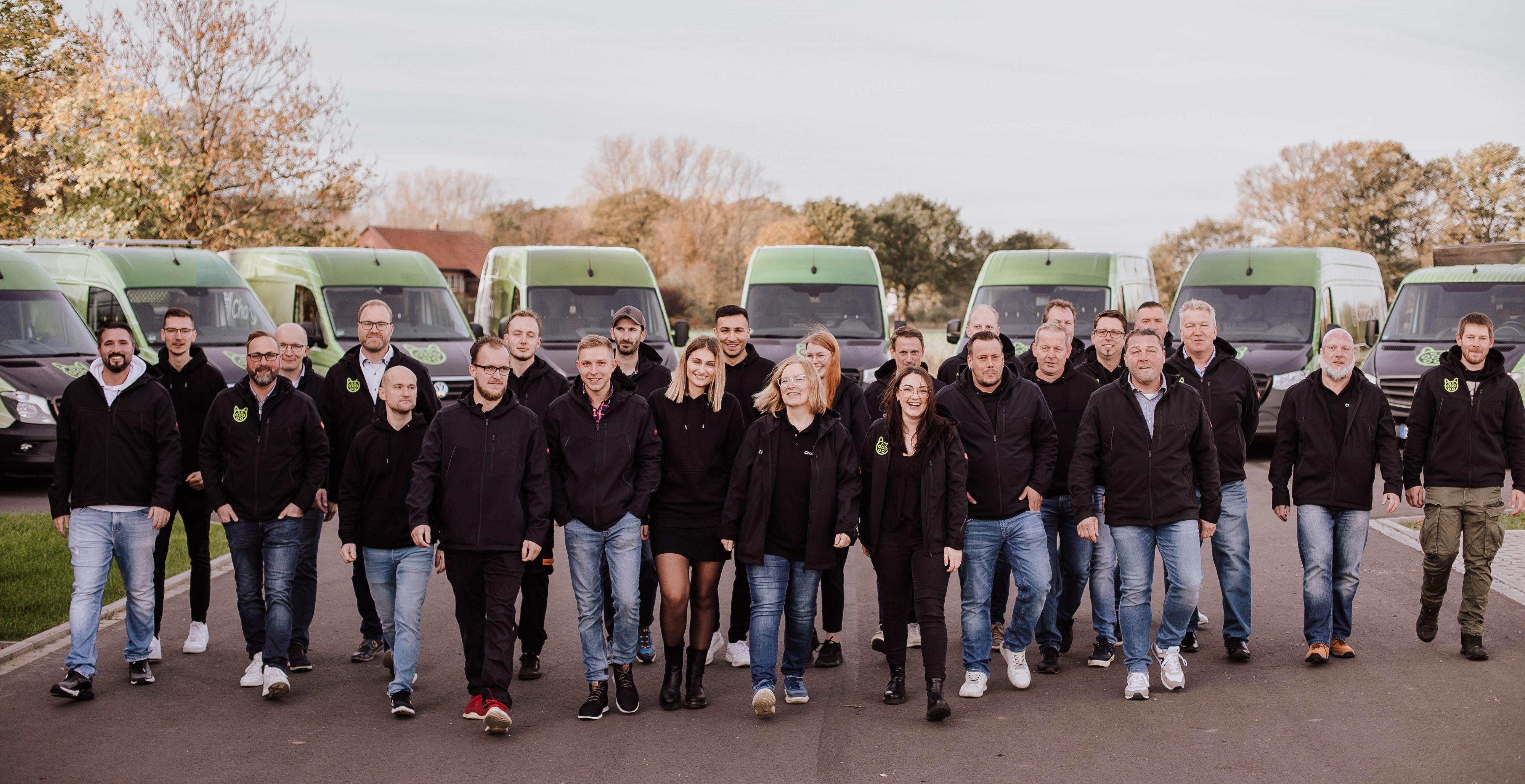 Gruppenfoto des chargecats-Teams